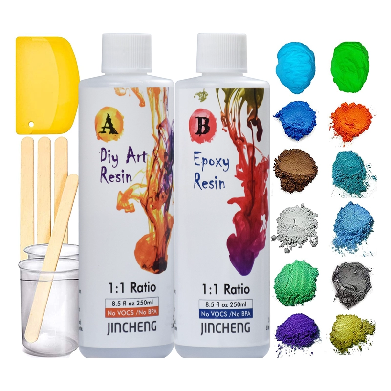 Kit de résine époxy cristalline de 17 oz pour l'art