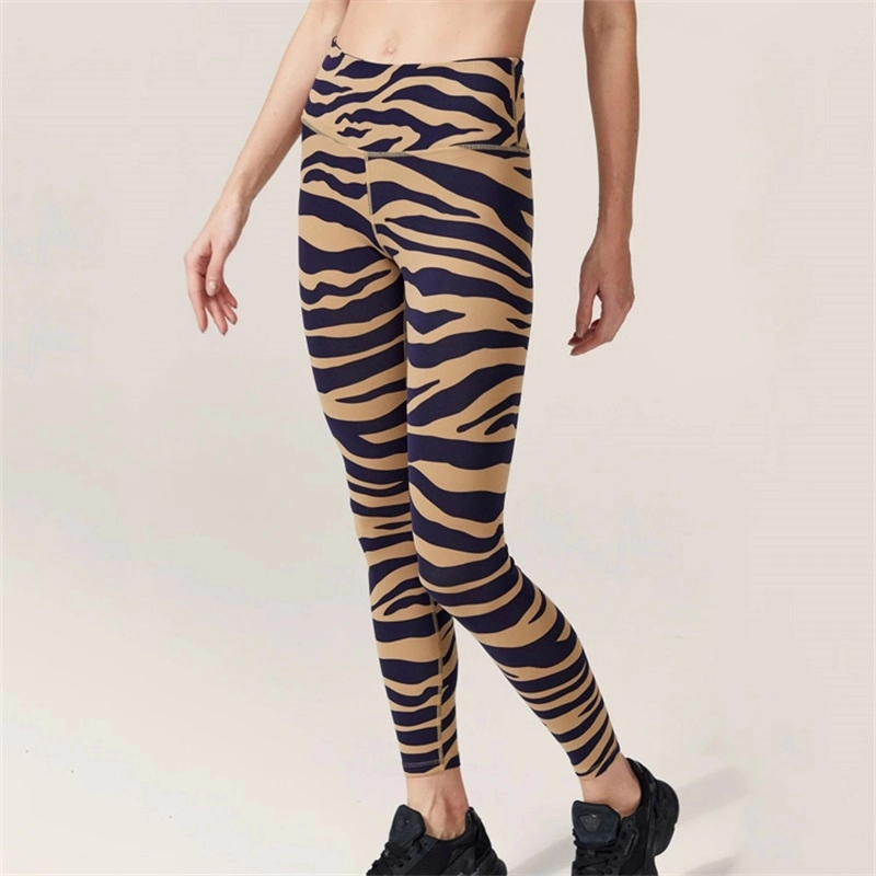 Zebra Print Fitness Ensemble de yoga personnalisé pour femmes