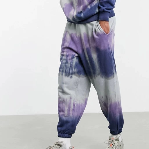 Pantalon de jogging oversize à imprimé tie-dye