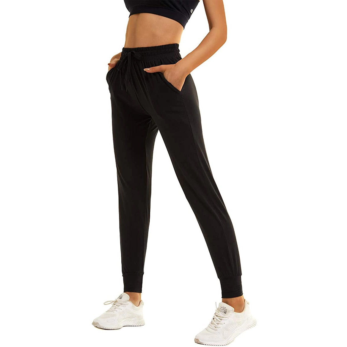 Pantalon de jogging de yoga taille haute pour femme