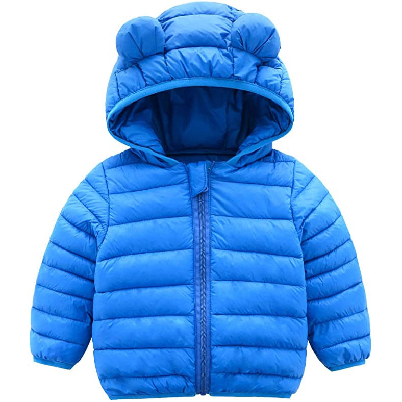 Manteau en duvet à capuche pour enfants Doudoune légère pour tout-petits