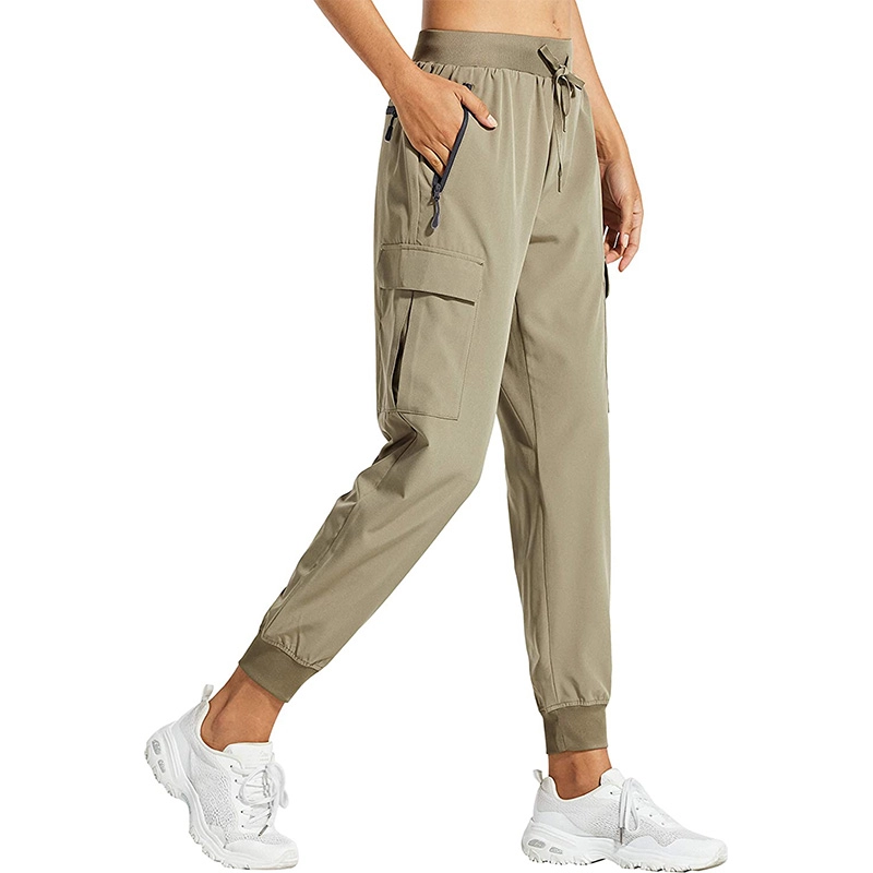 Pantalon de jogging cargo pour femme léger à séchage rapide pantalon de randonnée athlétique entraînement salon décontracté extérieur