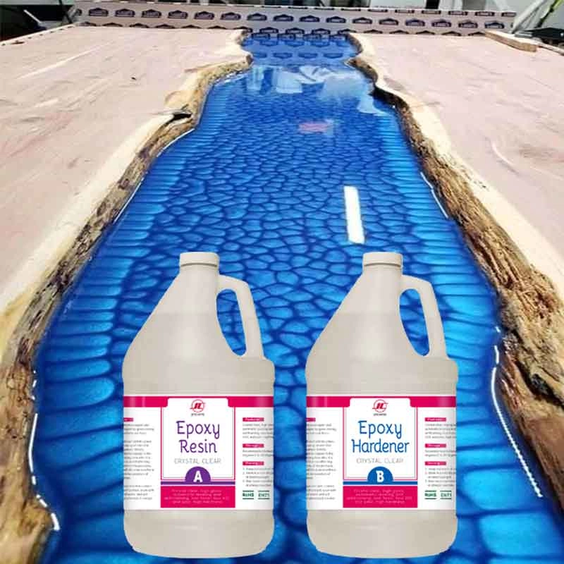 Plancher en résine époxy transparent lisse brillant résistant aux produits chimiques pour Terrazzo Epoxy