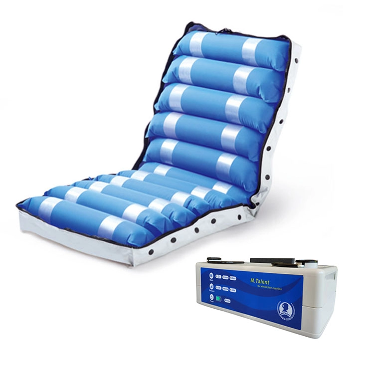 Coussin de siège à cellule d'air pour fauteuil roulant médical anti-escarres à pression alternée pour les maux de dos