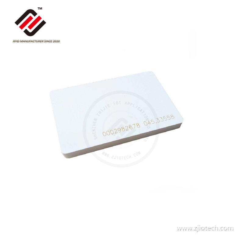 Carte RFID vierge imprimable en PVC 125KHz LF