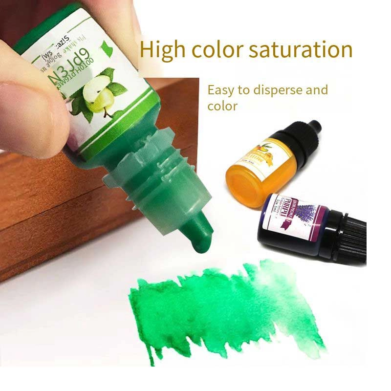 Pigment de résine époxy UV 24 couleur liquide huileux haute concentration goutte gel essence de couleur