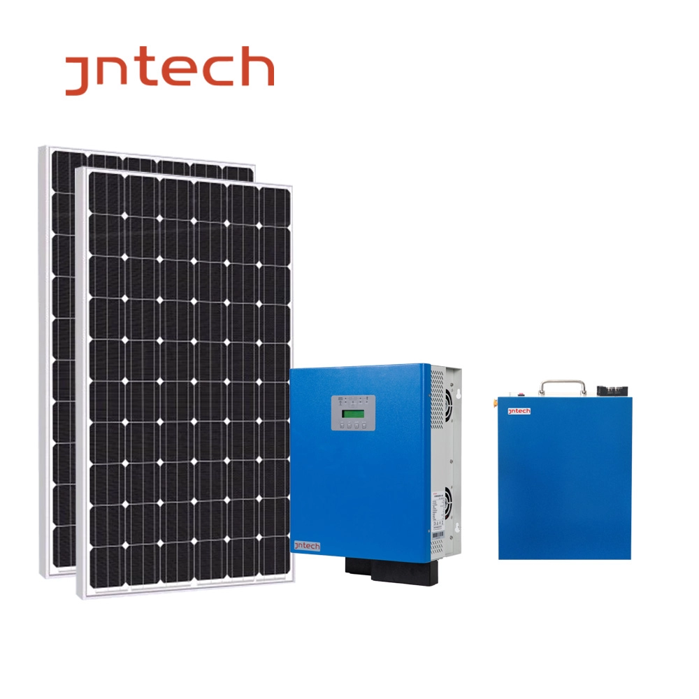 JNTECH facile à installer complet 5000w 5kw hors réseau éclairage domestique kits d'énergie solaire prix du système d'énergie solaire