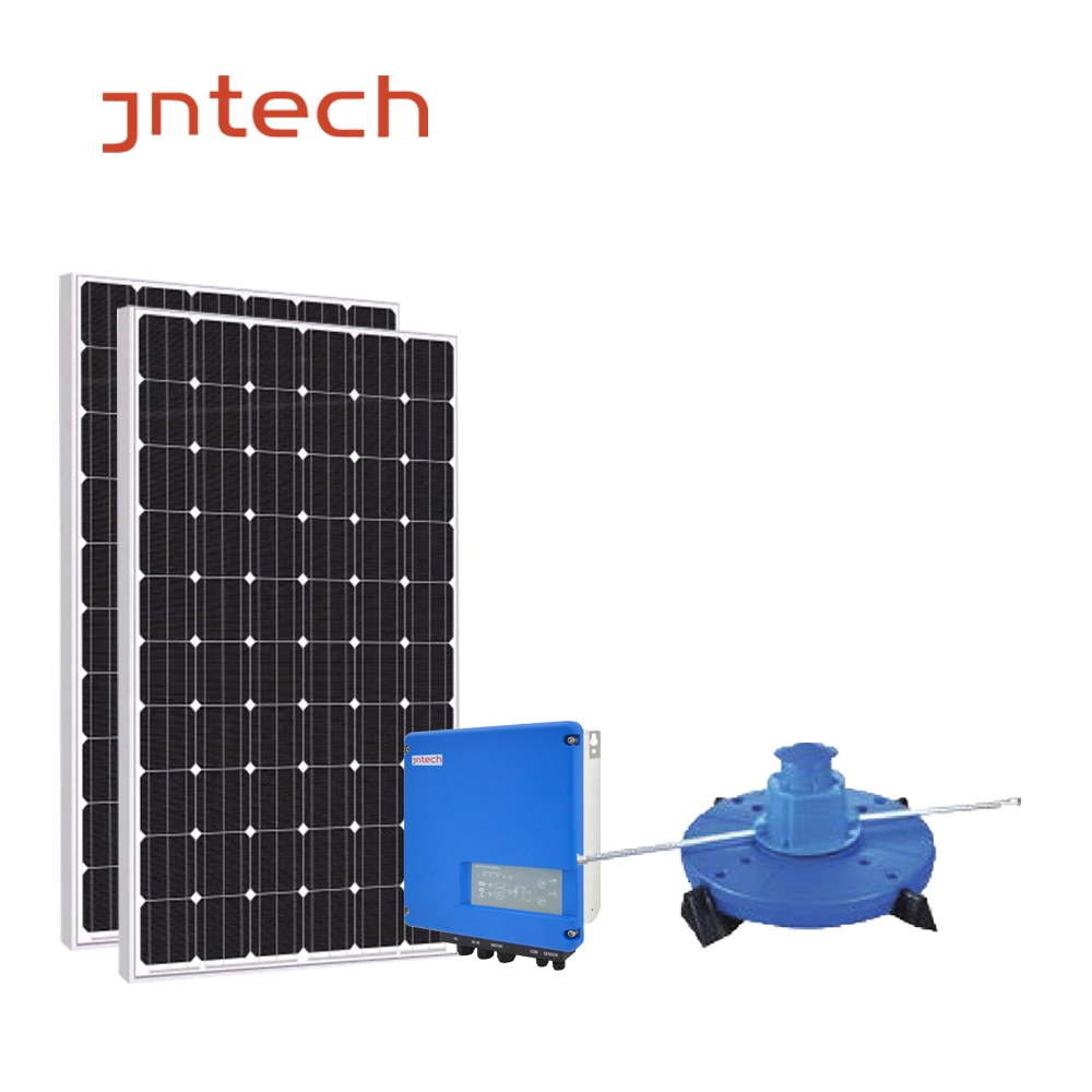 JNTECH système d'aération solaire aérateur de roue à aubes de poisson aérateur solaire pour l'aquaculture