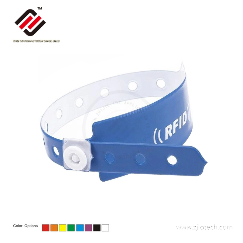 Icode Slix ISO15693 Bracelet de soins de santé en vinyle RFID