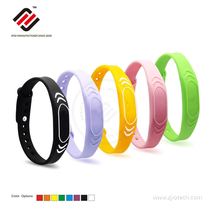 Bracelet en silicone imprimable 13,56 MHz NTAG213 NFC étanche