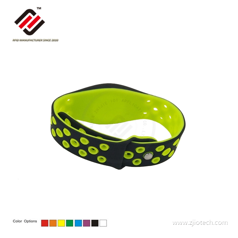 Bracelet RFID Starp en maille de silicone imprimé avec fermeture à bouton