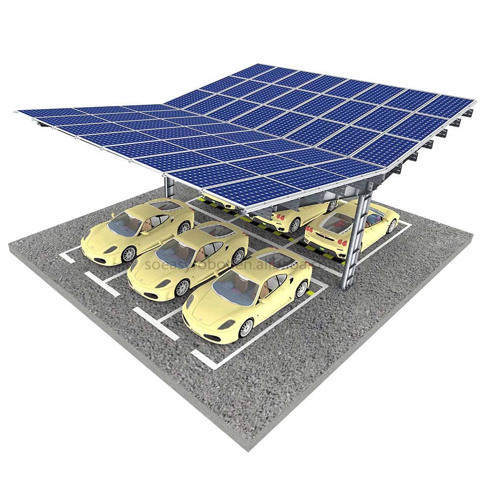 Système de montage de carport solaire PV préfabriqué