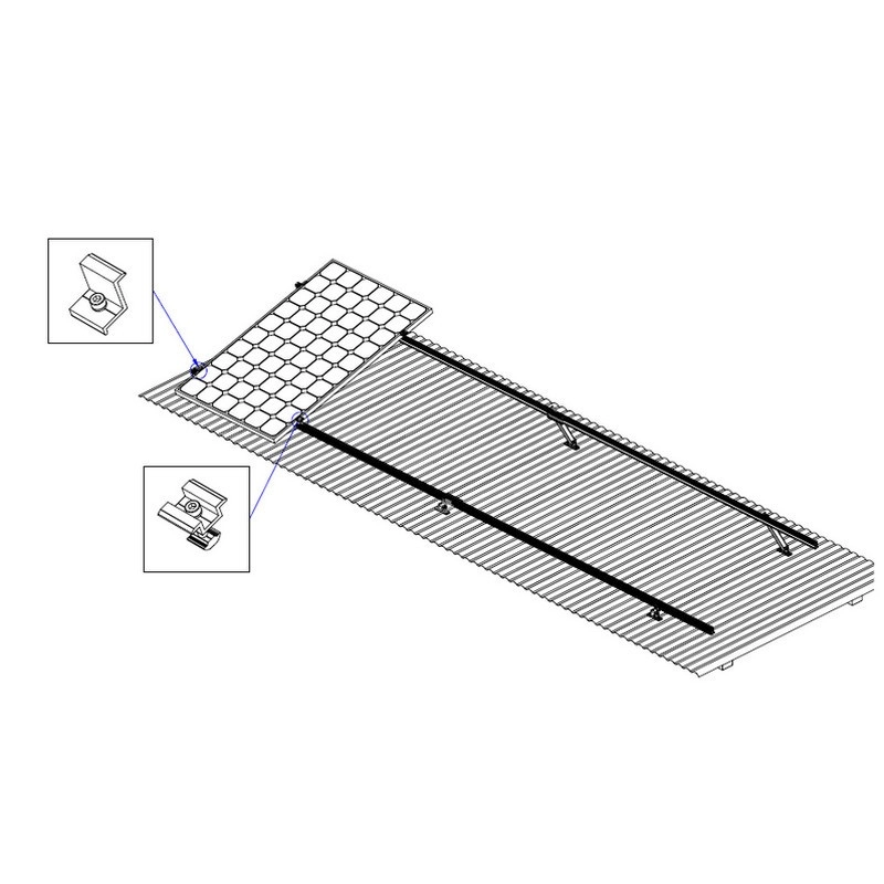 Solution de montage PV réglable solaire