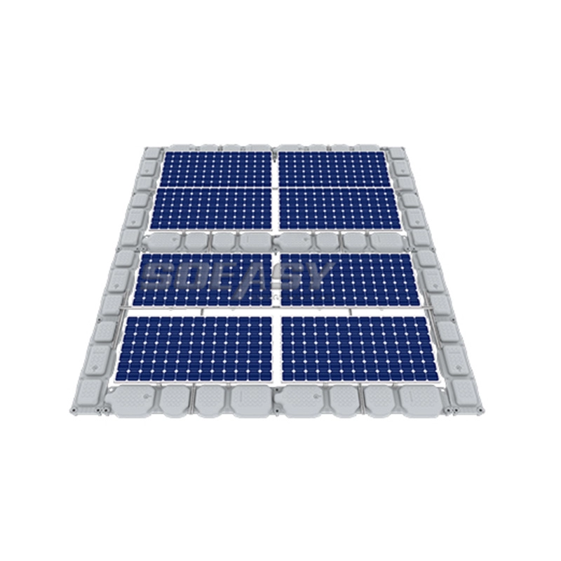 montage flottant pv solaire d'usine