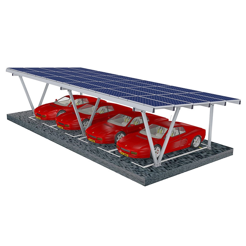abri de voiture de montage de panneau solaire structure de haute qualité