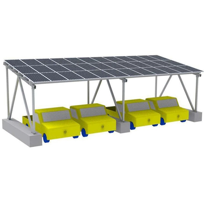 Structure montée au sol solaire en gros pour voitures électriques
