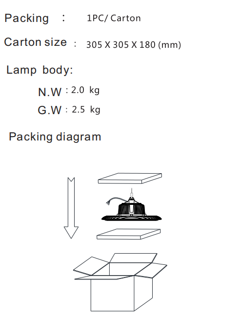 SMD3030 high bay Lighting