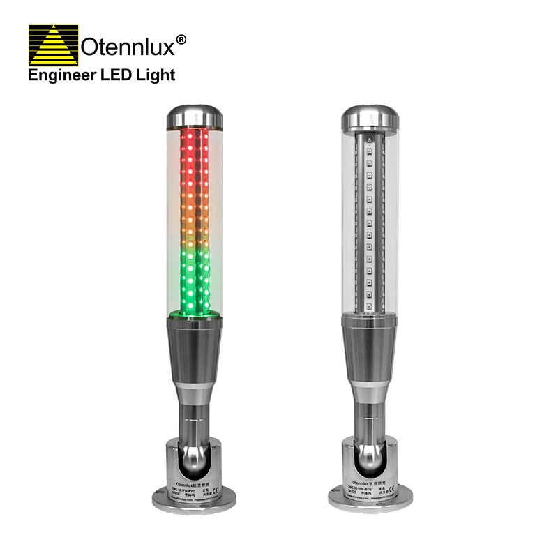 OMC1-301 110V Indicateur lumineux de signalisation industrielle Lampe de tour de signalisation LED Avertissement Pile lumineuse