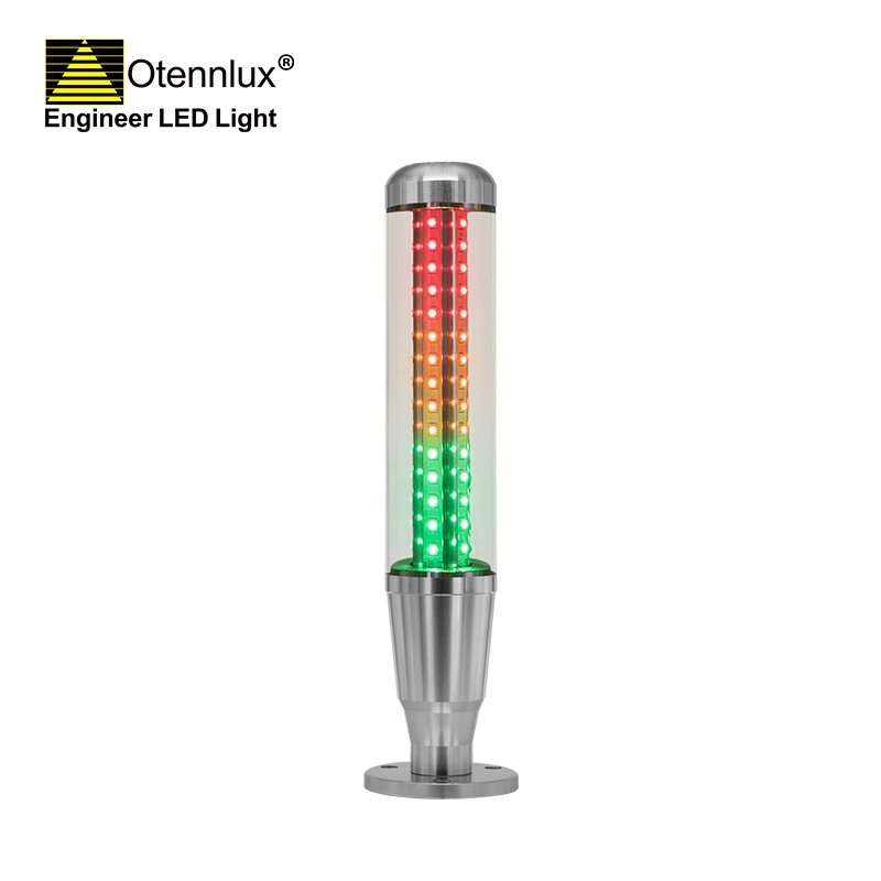 OMI1-301 24v base droite industrielle 3 couleurs LED pile de signaux tour lumière pour machine cnc