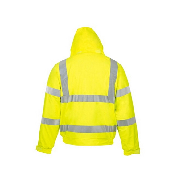 Blouson pilote haute visibilité jaune Construction Safety pour homme
