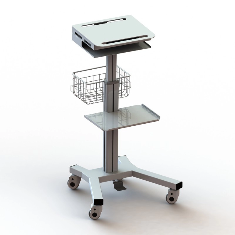 Station de travail portative médicale de chariot d'ordinateur portable de comprimé mobile