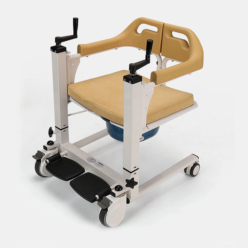 Chaise élévatrice multifonctionnelle de transfert de patient avec fauteuil roulant de douche d'aisance
