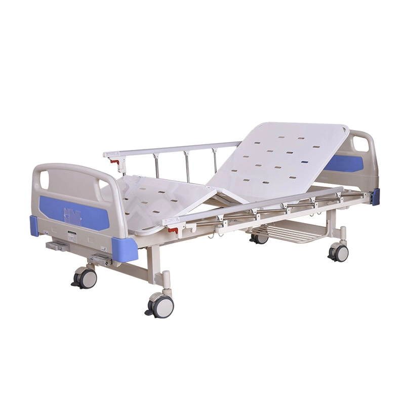 HC-B011 lit d'hôpital manuel de haute qualité de luxe 2 manivelle 2 fonctions pour le patient