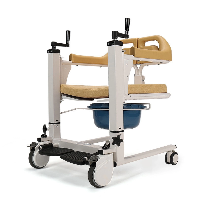 Chaise élévatrice multifonctionnelle de transfert de patient avec fauteuil roulant de douche d'aisance