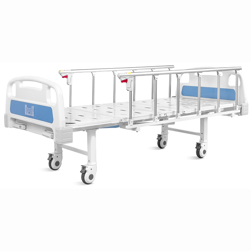 HC-B006 2 manivelles 2 fonctions lit d'hôpital de soins infirmiers en métal manuel