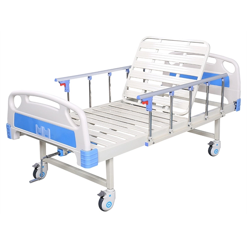 Lits d'hôpitaux mécaniques à manivelle unique à usage médical