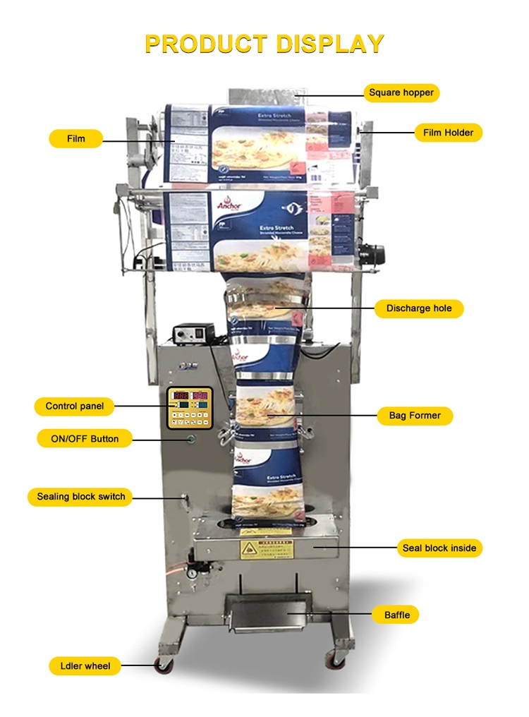 Machine de conditionnement automatique d'emballage de poudre de farine de blé de 5 kg