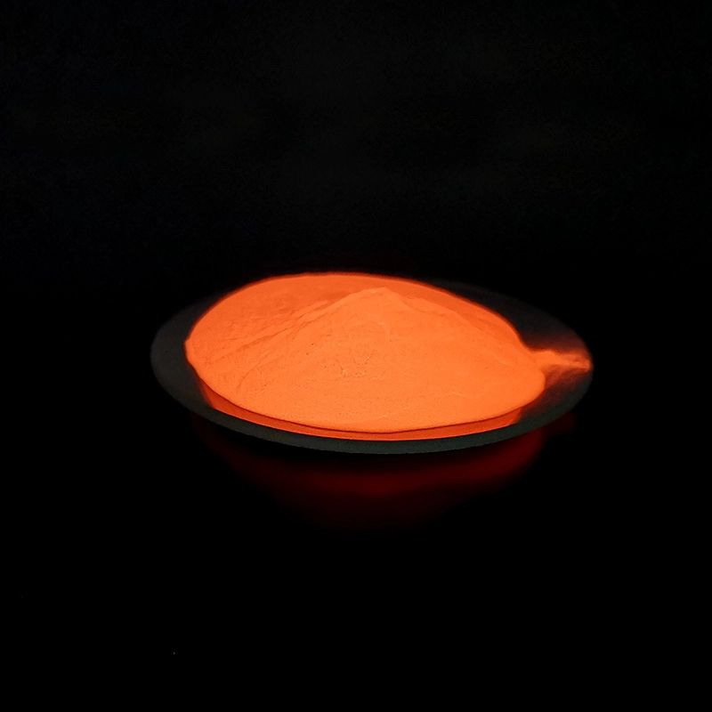 Pigment photoluminescent rougeoyant orange imperméable pour le signe de sécurité