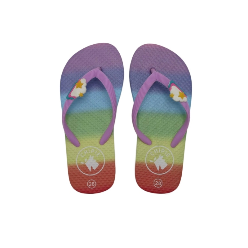 Sandale de plage pour enfants de couleur arc-en-ciel