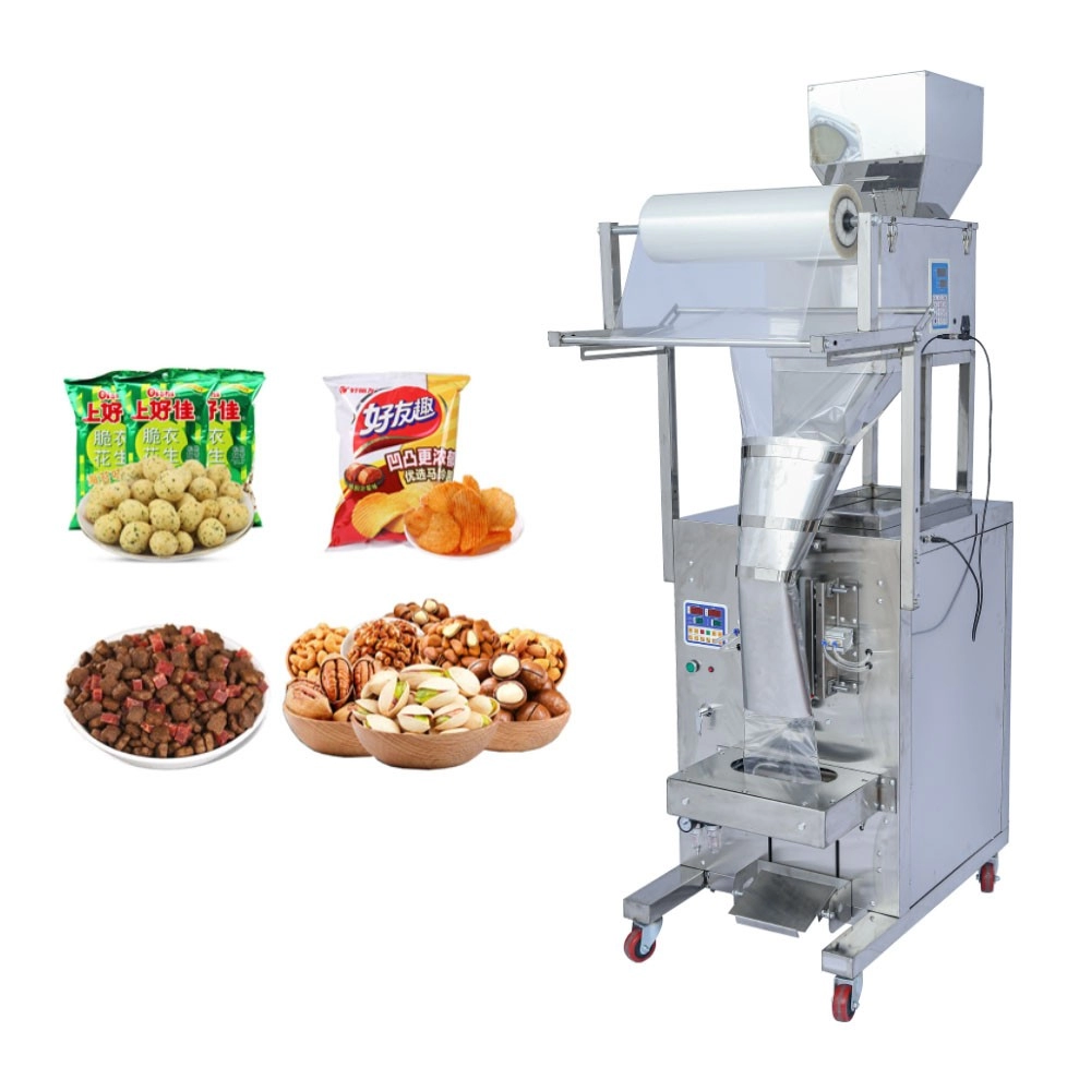 Machine automatique de remplissage et d'emballage de noix
