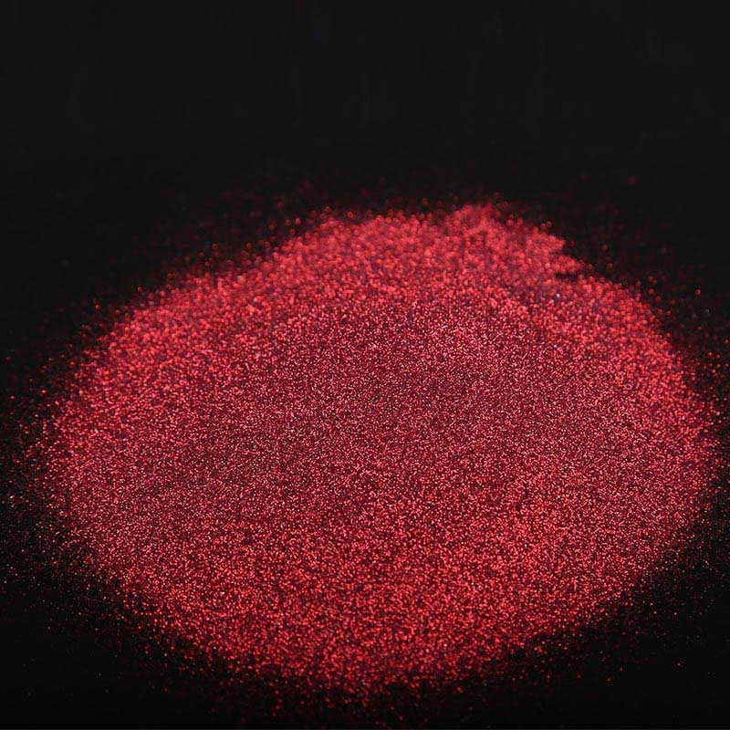 Pigment de paillettes de vernis à ongles rouge résistant aux solvants