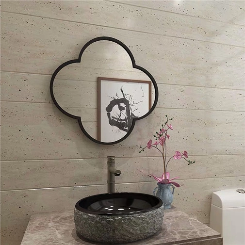 Miroir de salle de bain en métal fleur de prunier