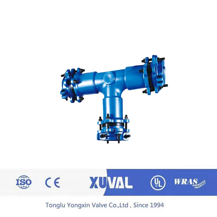 Té de raccordement multifonctionnel en fonte
