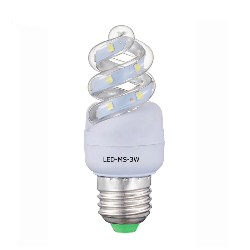 Ampoule de maïs LED personnalisée mini spirale 3W