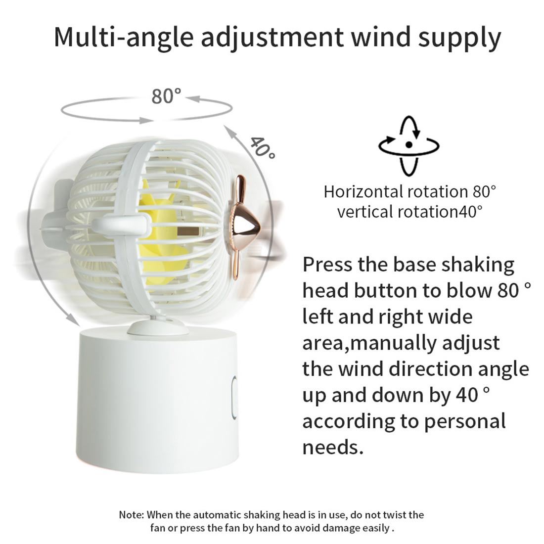 Electronic Mini Rechargeable Fan