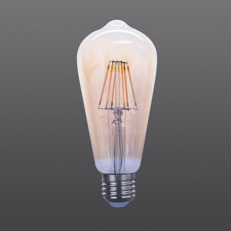 Ampoules à filament LED prix usine ST64 clair 4W 6W 8W