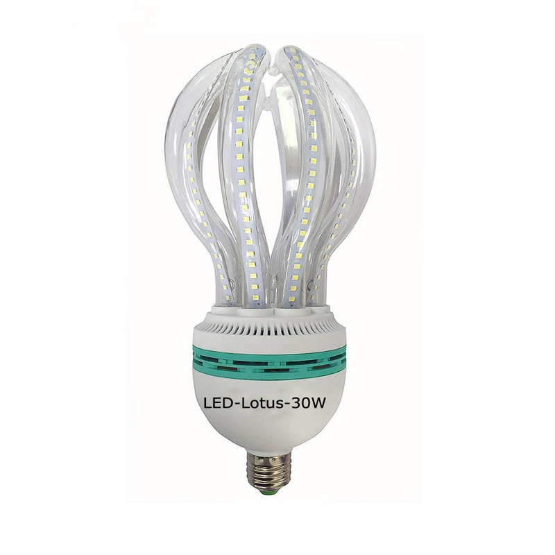 Ampoules de maïs LED à prix d'usine en forme de lotus 30W