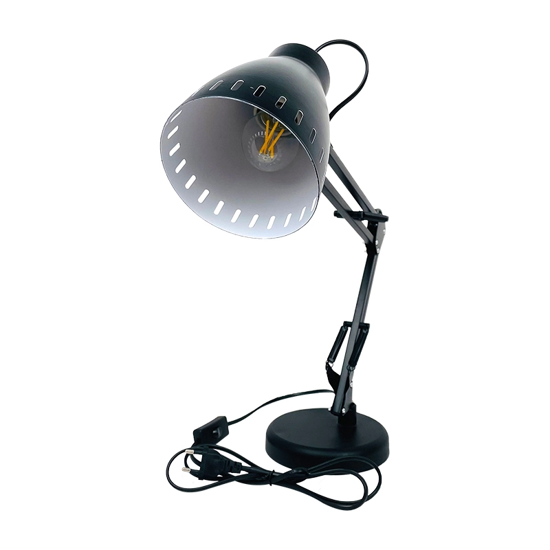 Lampe de bureau led flexible à long bras oscillant