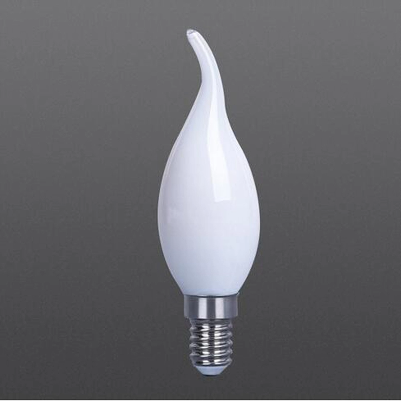 Ampoules à filament LED claires/blanches/givrées C35T couleur blanche