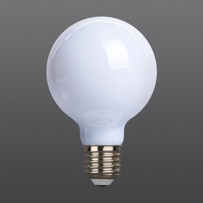 Ampoules à filament LED blanc laiteux de haute qualité G80
