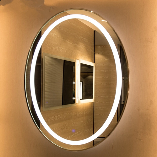 Miroir LED ovale avec capteur tactile