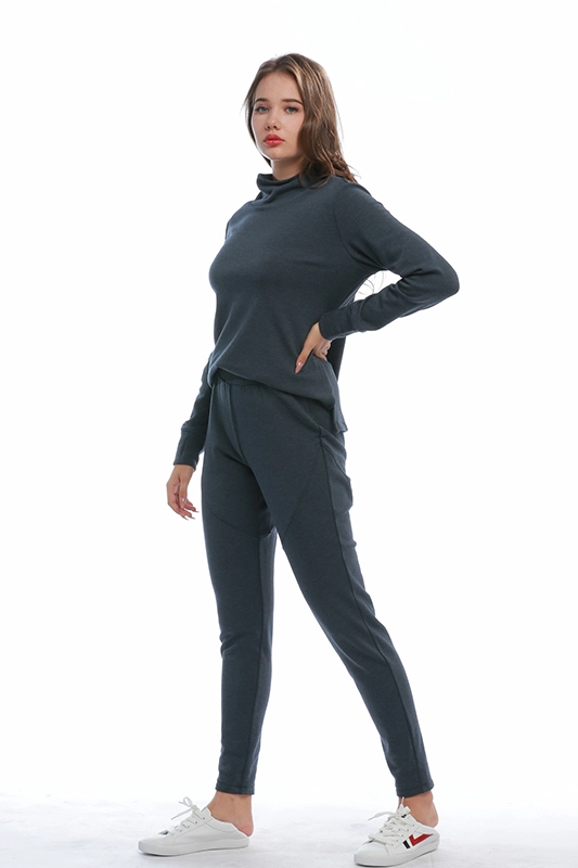 China Factory Casual Basic Slim Taille élastique Pas de poche Jogger Active Wear Pantalon de survêtement pour femme