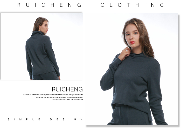 women turtleneck sweatshirt