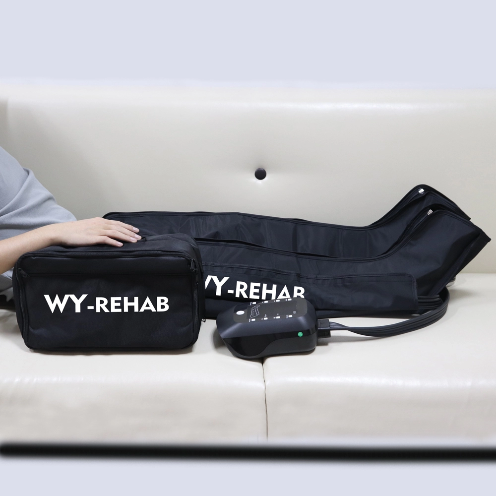 Appareil de massage des jambes à compression d'air numérique rechargeable