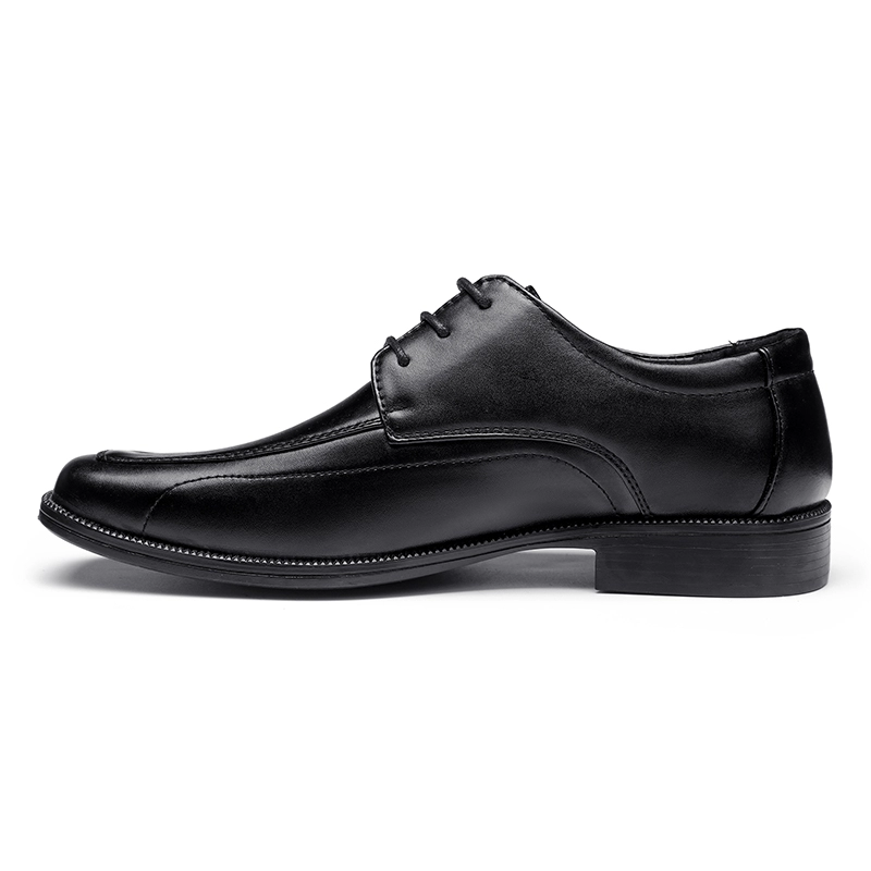Chaussures business noires en cuir véritable