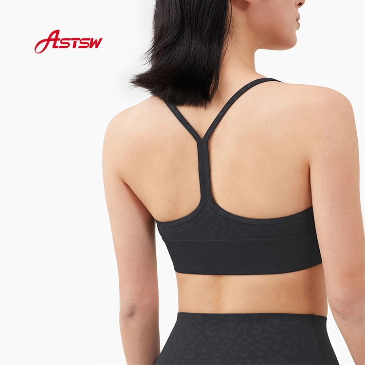 Align Printing Haut de soutien-gorge Activewear pour femmes